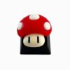 Touche de clavier Super Mario champignon vie 1up vue dessus custom keycaps