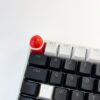 Touche de clavier Super Mario carapace Koopa rouge vue clavier dessus custom keycaps