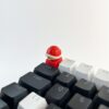 Touche de clavier Super Mario carapace Koopa rouge vue clavier côté custom keycaps